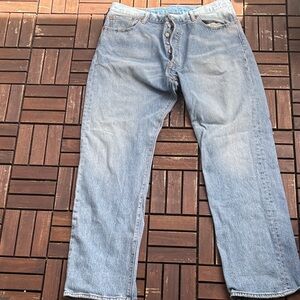 Levi's Light Blue Straight Men’s Jeans - Button Fly